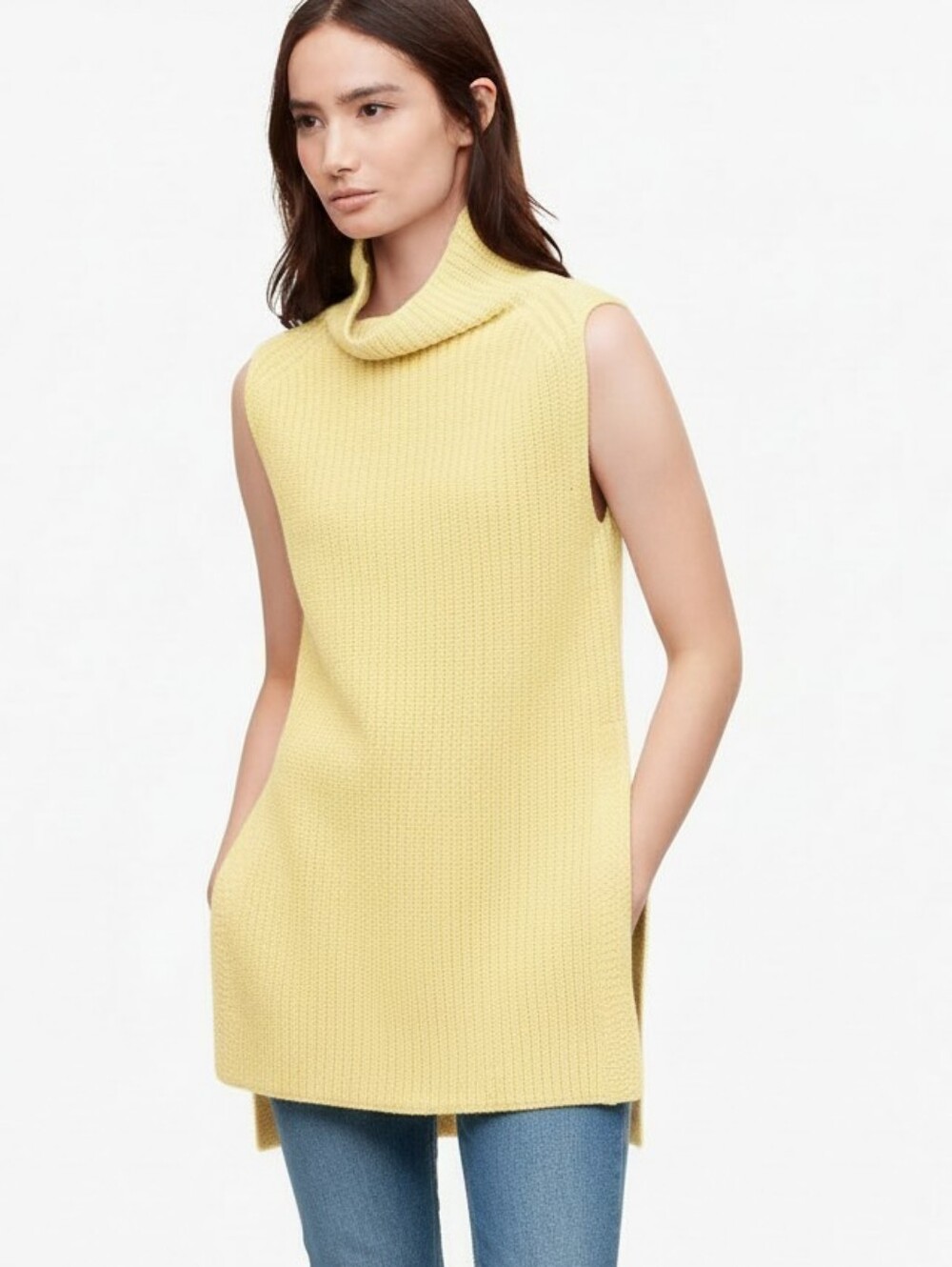 Aritzia Wilfred Durandal Sleeveless Knit Turtleneck Sweater